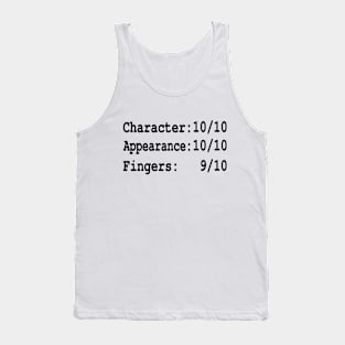 Funny finger amputee saying - one finger amputation Tank Top